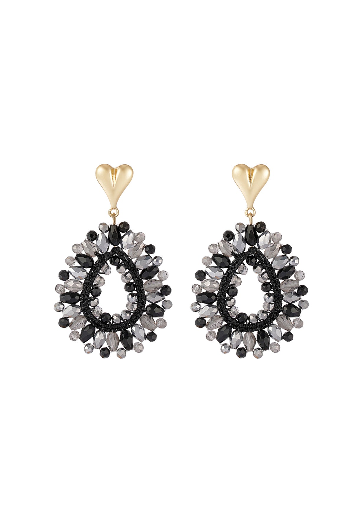 Boucles d'oreilles Love en perle