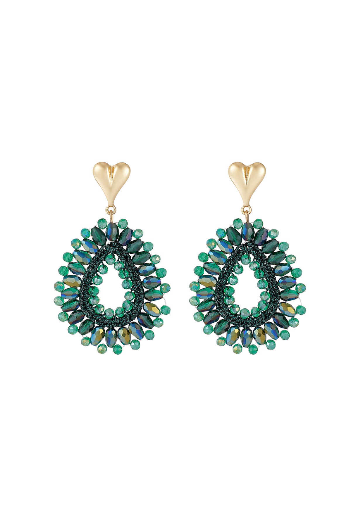 Boucles d'oreilles Love en perle