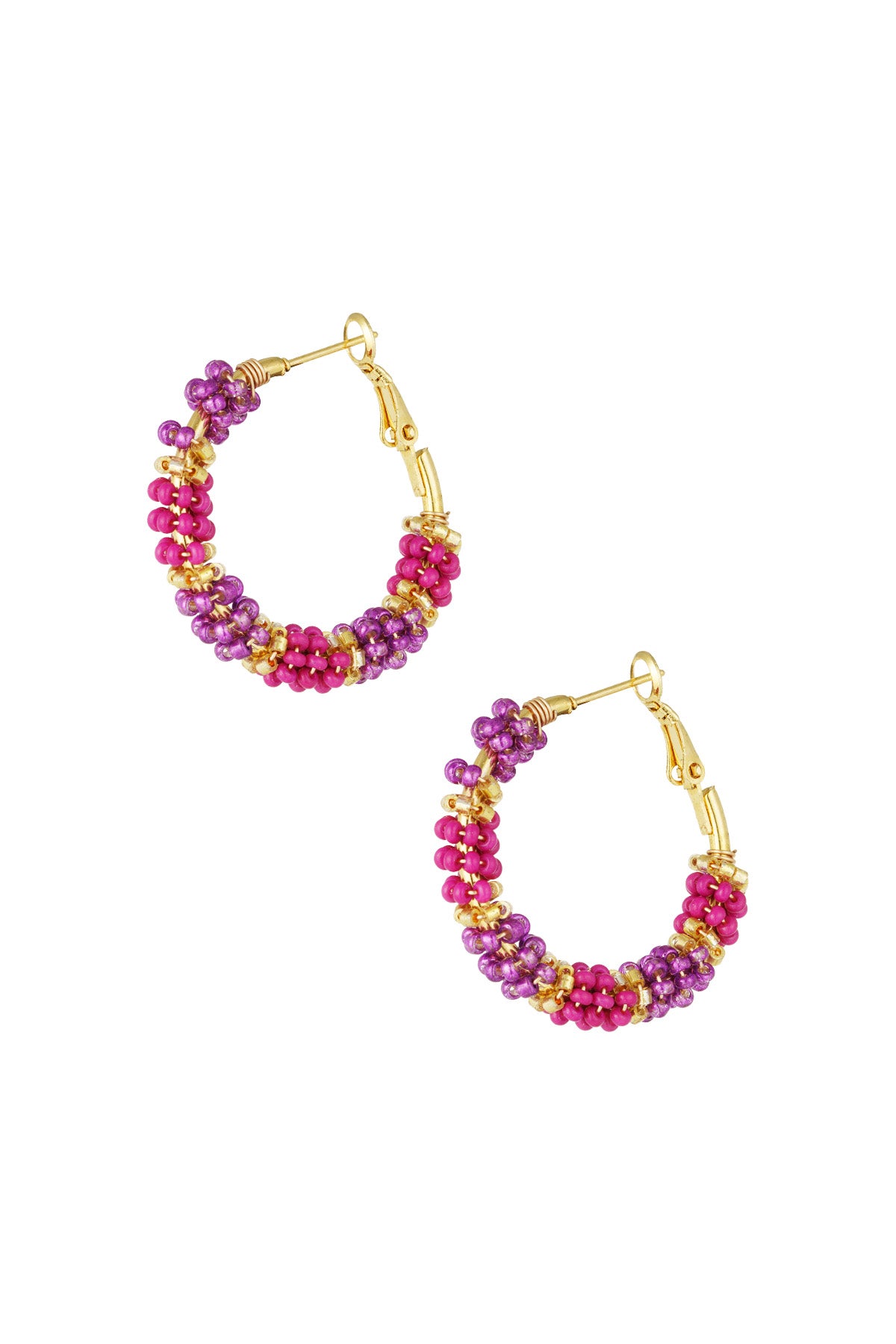 Boucle d'oreille perles de joie
