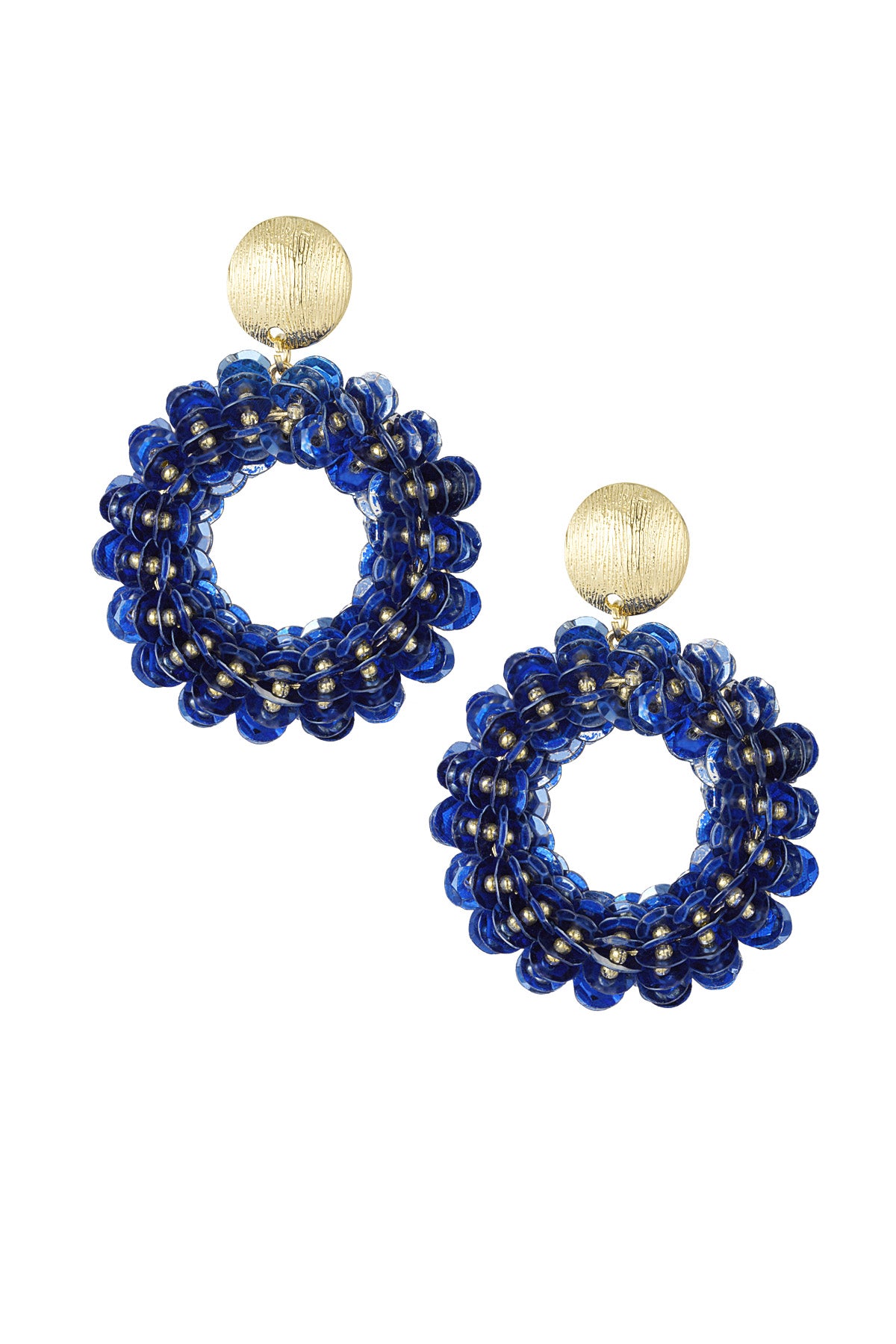 Boucles d'oreilles à paillettes scintillantes